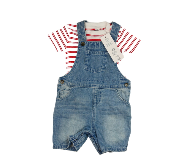 Nové modré kraťasy s laclem a body F&F