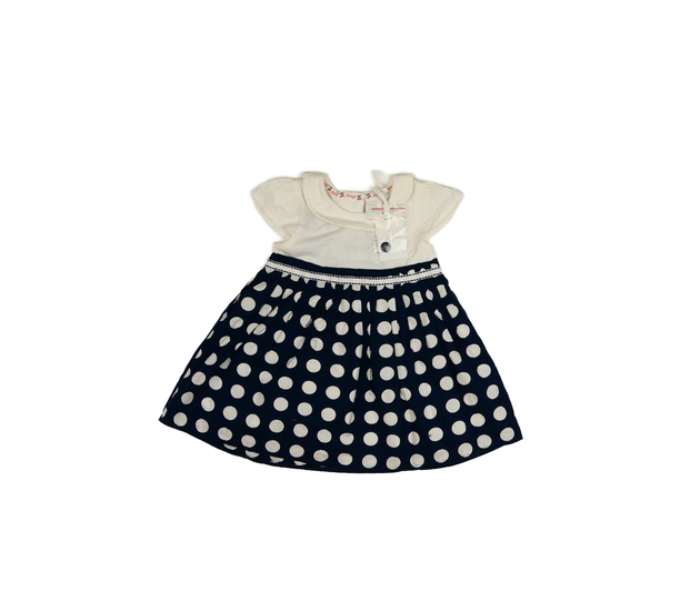 Nové modrobílé společenské šaty a kalhotky 