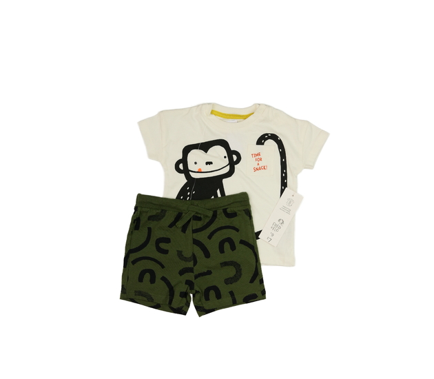 Nové triko a kraťasy s opičkou F&F