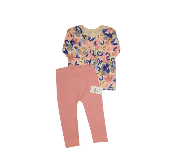 Nové květinové triko a růžové legíny George