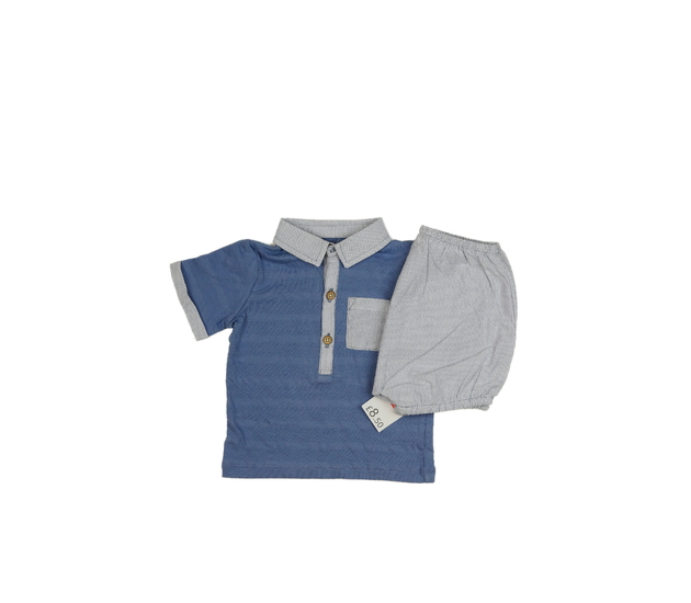 Nové triko s límečkem a kraťasy George