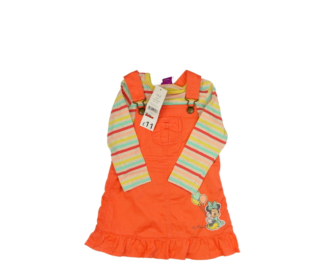 Nové oranžové šaty a pruhované triko Disney George