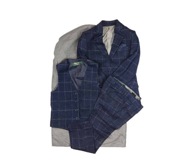 Tmavě modrý společenský set 3 ks 