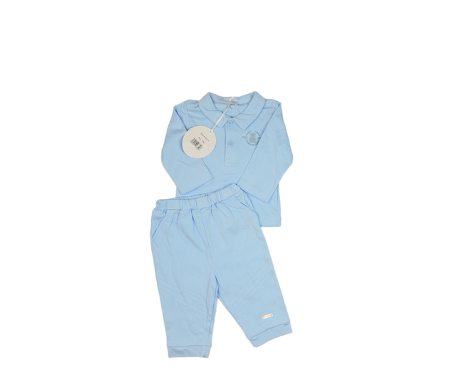 Nové modré triko a legíny 