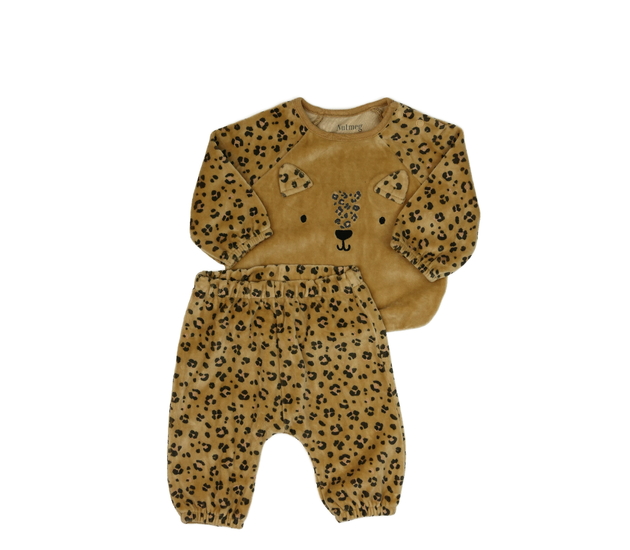 Hnědý teplákový set se zvířátkem Nutmeg