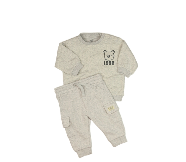 Šedá melírovaná teplákovka F&F