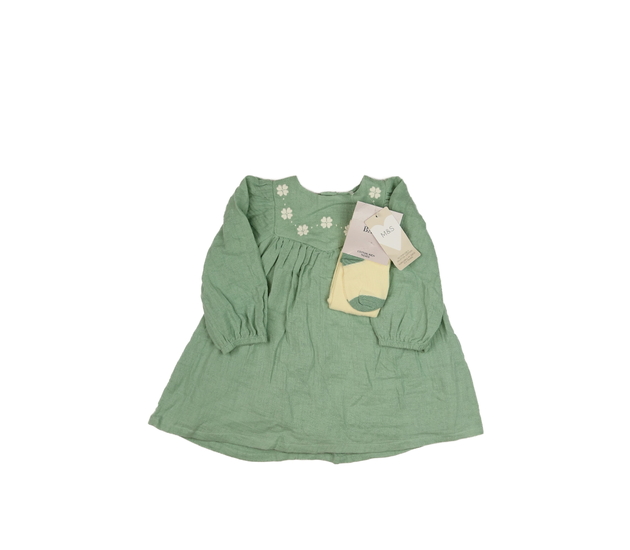 Nové zelené šaty a punčocháče M&S