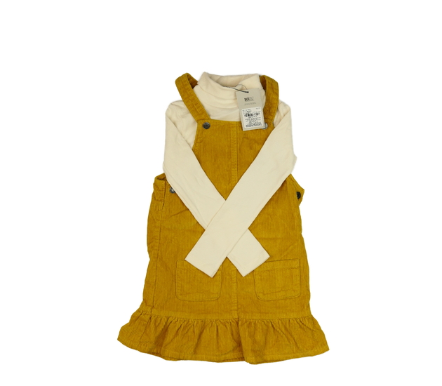 Nové krémové triko a manšestrové šaty Tu