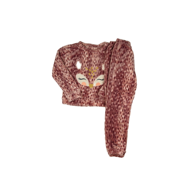 Starorůžová chlupatá teplákovka Nutmeg