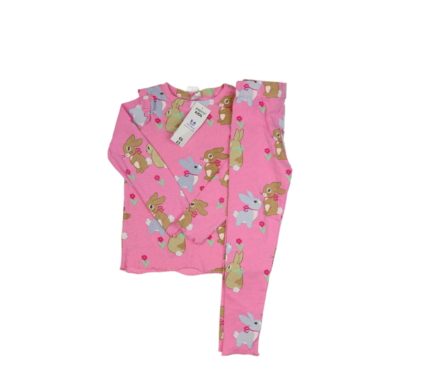 Nový růžový set se zajíčky a volánky 