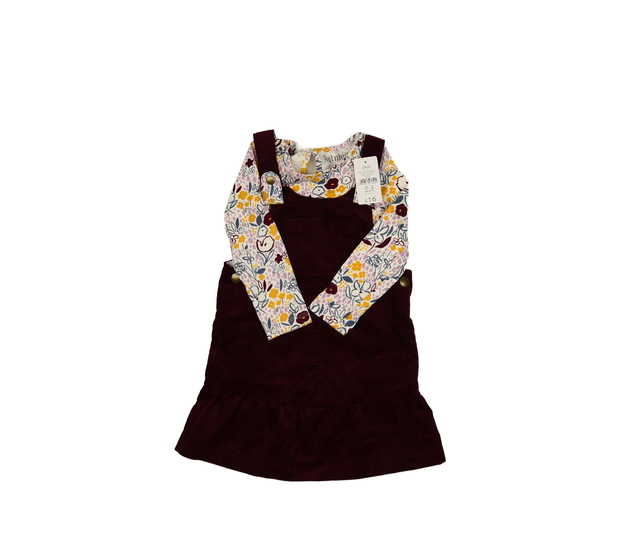 Nové manšestrové šaty a květinové triko Nutmeg