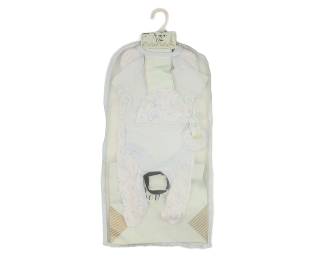 Nový modrý dárkový set pro chlapečka 5 ks