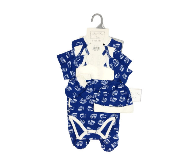 Nový modrý set pro miminko 5 ks 
