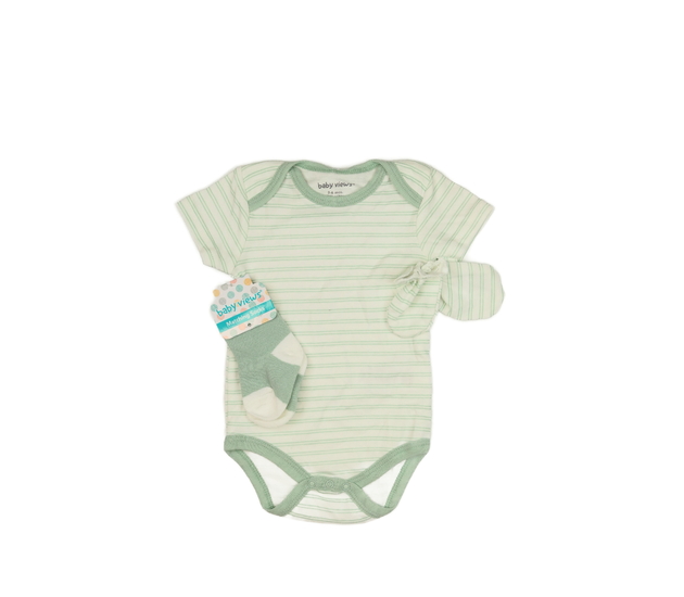 Nové zelené body, ponožky a rukavičky 