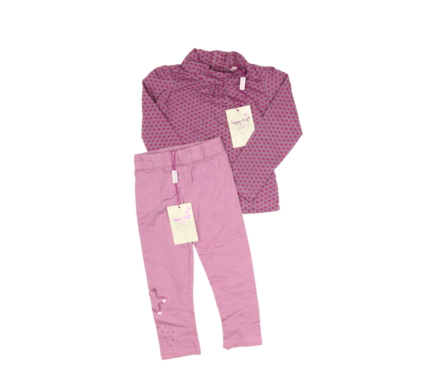 Nový fialový set triko a legíny 