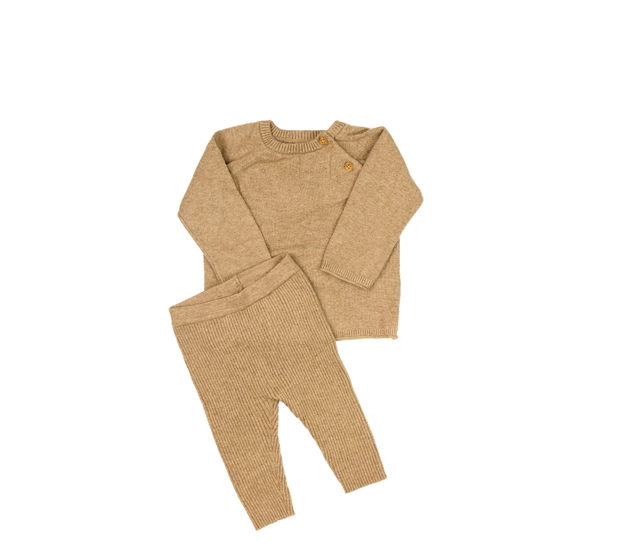 Hnědý svetrový set F&F