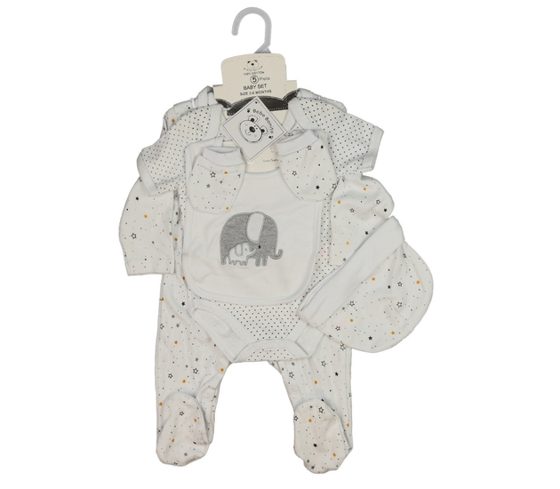 Nový bílý dárkový set pro miminko 5 ks