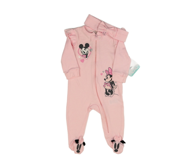 Nový růžový overal a čelenka Minnie Disney 