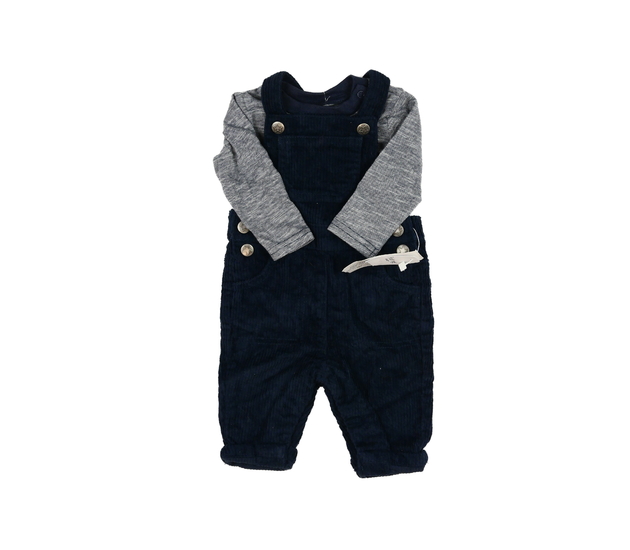 Nové tmavě modré lacláče a triko Nutmeg