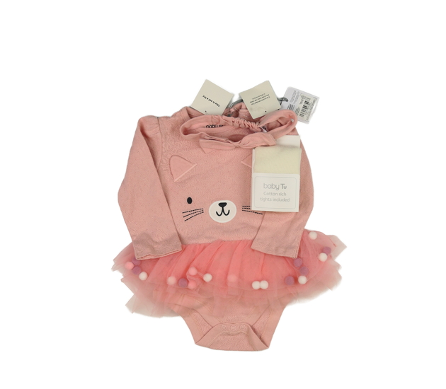 Nové růžové body, čelenka a punčocháče Tu 