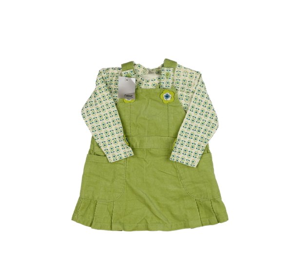 Nové zelené květinové šaty a body Next