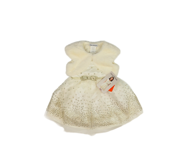 Nové společenské šaty a chlupaté bolerko 