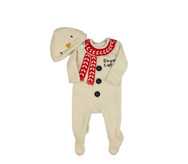 Hnědý teplý overal a čepička George