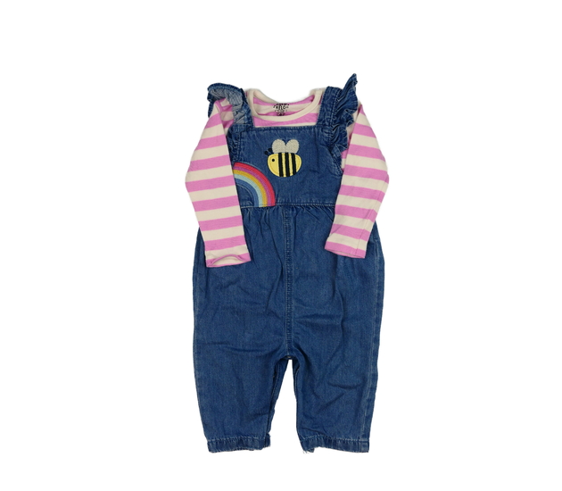 Pruhované body a overal s včeličkou F&F