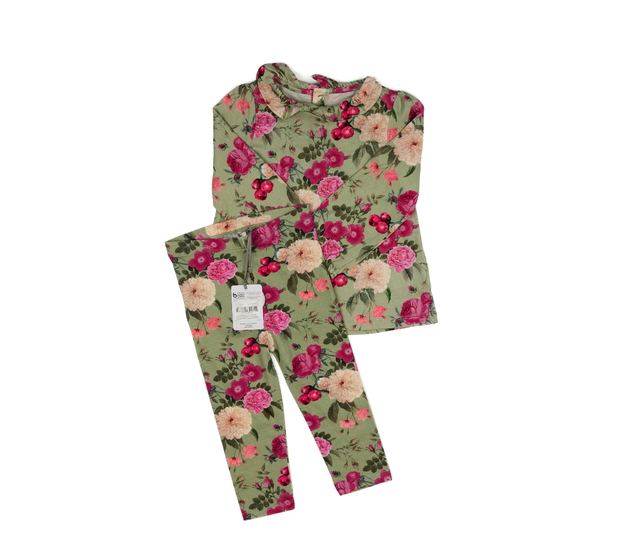 Nový zelený květinový set Tu