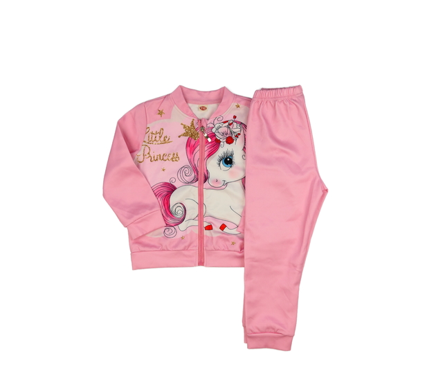 Růžová slabší teplákovka