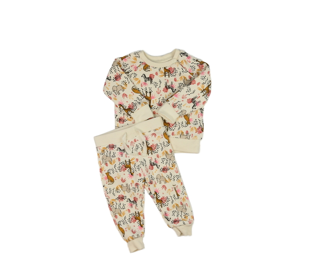 Krémová teplákovka se zvířátky Primark 