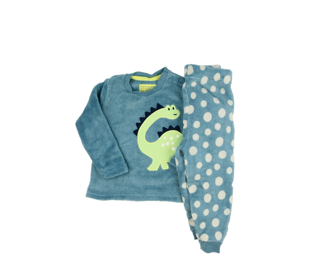 Modrý hebký set s dinosaurem Primark 