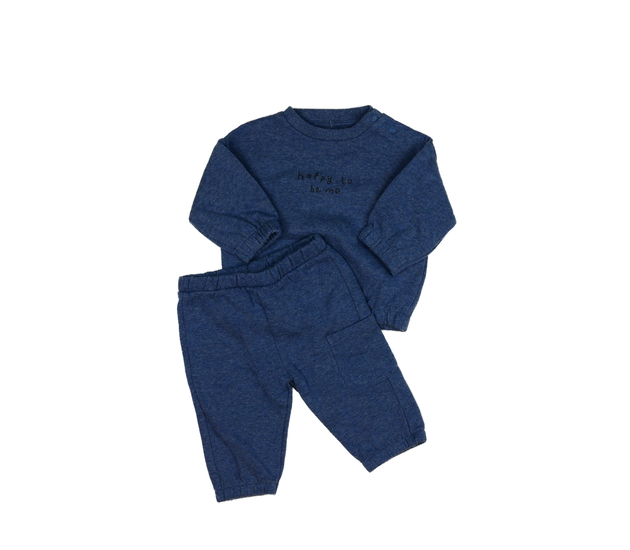 Modrá melírovaná teplákovka F&F