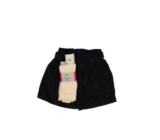 Nové šedé manšestrové kraťasy a punčocháče Tu