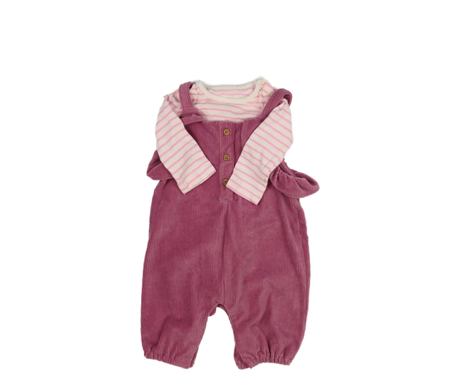 Světlé body a žebrovaný overal Tu