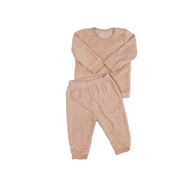 Růžový teplejší set s medvědy George