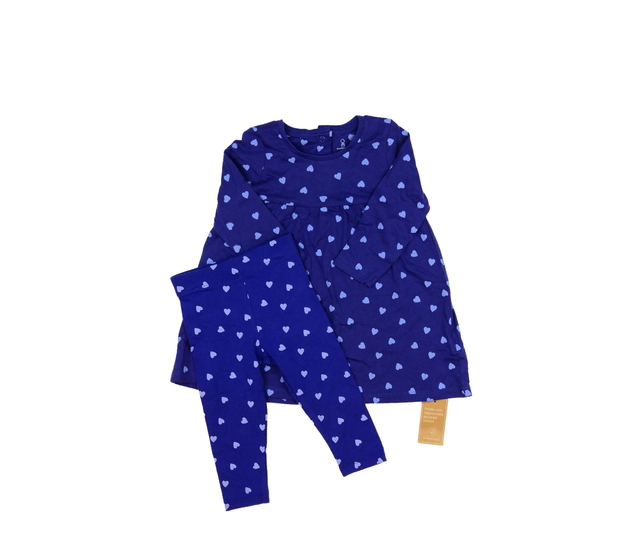 Nové tmavě fialové šaty a legíny Mothercare