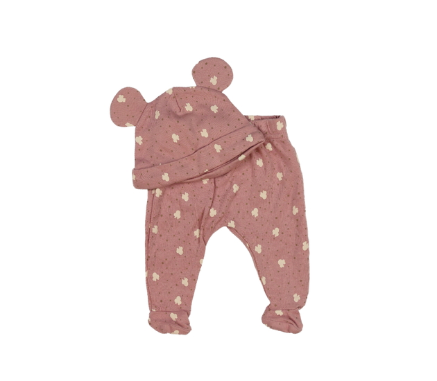 Růžové capáčky a čepička Disney George