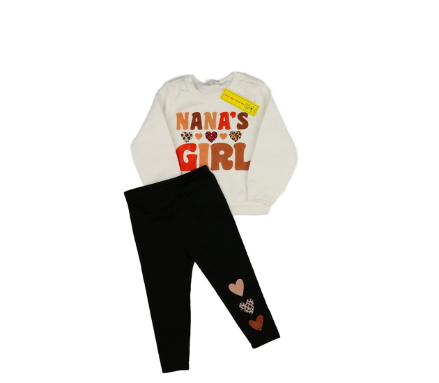 Nová mikina a legíny se srdíčky 