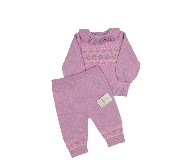 Nový světle fialový teplý set Nutmeg