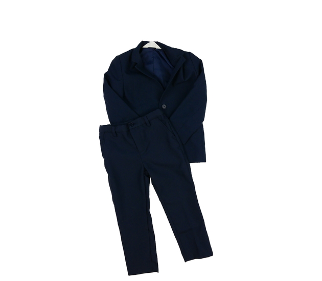 Tmavě modré sako a společenské kalhoty H&M