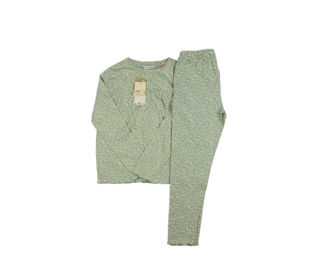 Nový zelený květinový set triko a legíny 