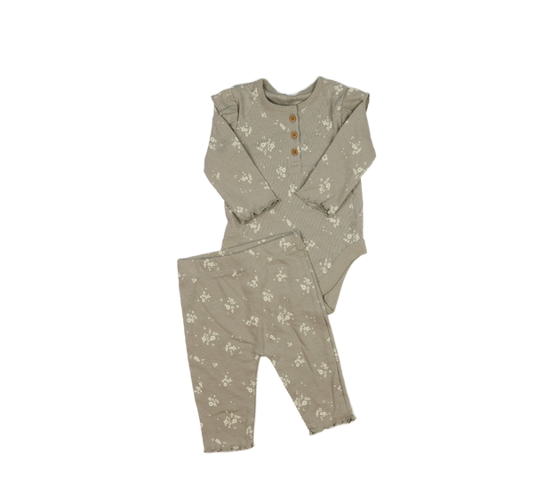 Světlé květinové body a legíny George