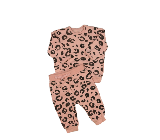 Růžová vzorovaná teplákovka George