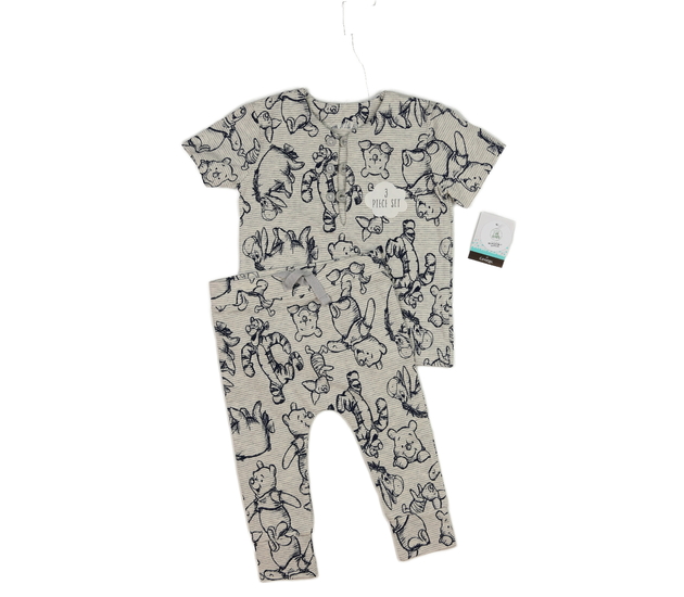 Nové šedé triko a legíny Medvídek Pú Disney George