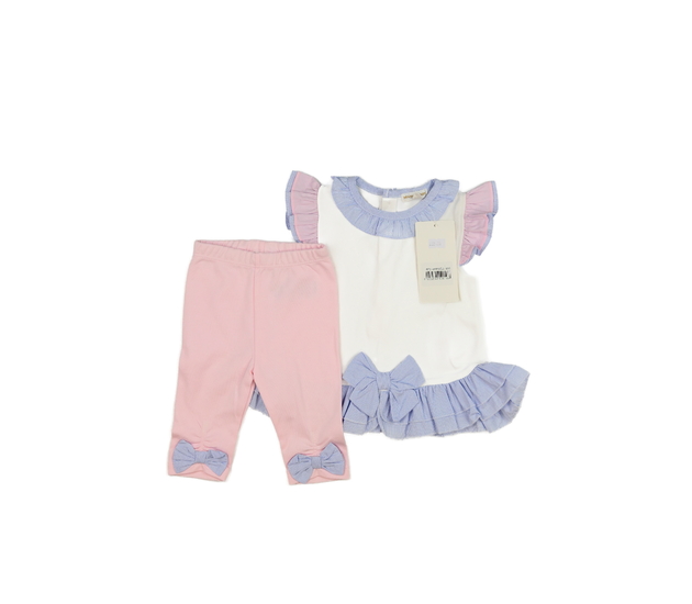 Nové zdobné delší triko a legíny Mintini Baby