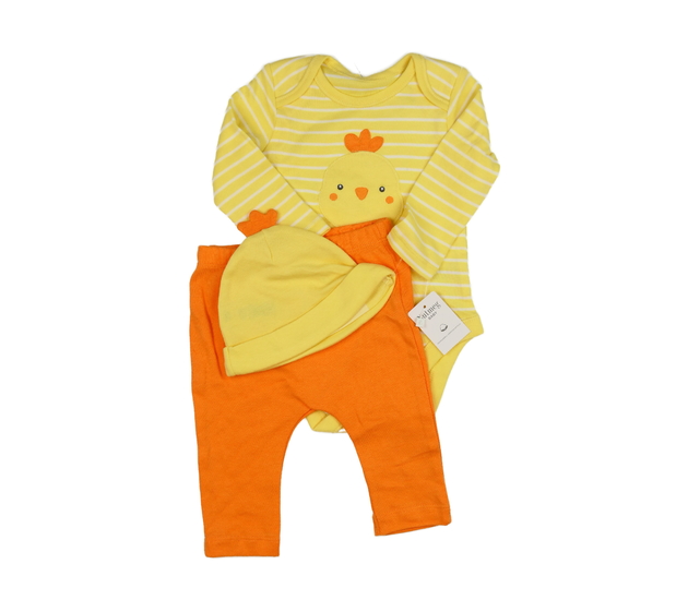 Nové body, čepička a legíny s kuřátkem Nutmeg