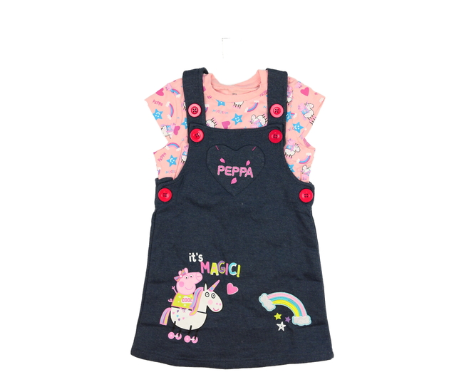 Růžové triko a šaty Prasátko Pepa 