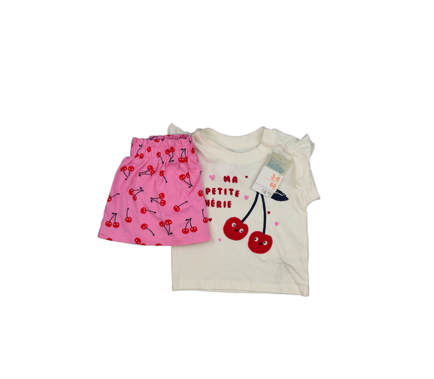 Nové bílé triko a kraťasová sukně Primark 