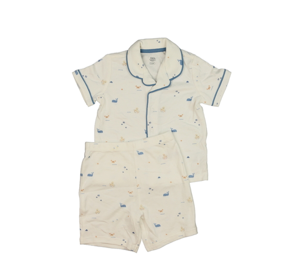 Bílý letní set s mořskými tvory F&F